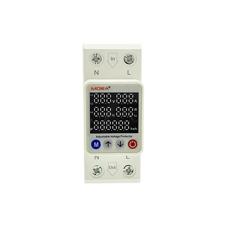2P Smart Voltage Protector Type M Fem digitale skærme