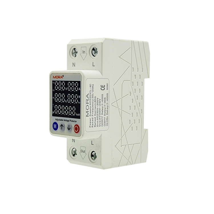 2P Smart Voltage Protector Type M Fem digitale skærme