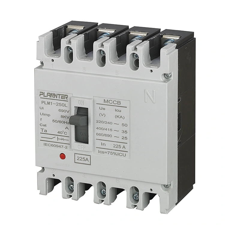 AC 4 polet støbt kabinet afbryder 225A